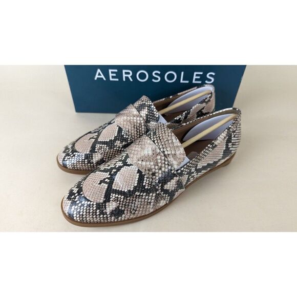 Aerosoles Georgia Loafers 
Flats Womens 9 M Snake Print Leather EUC (worn once) - Picture 6 of 14